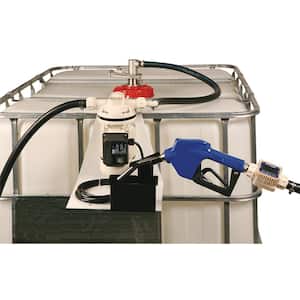 8 GPM Automatic DEF IBC Transfer Tote System with 12 ft. Hose and Nozzle