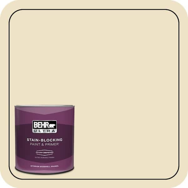 BEHR ULTRA 1 qt. #370E-2 Cream Silk Extra Durable Eggshell Enamel Interior Paint & Primer