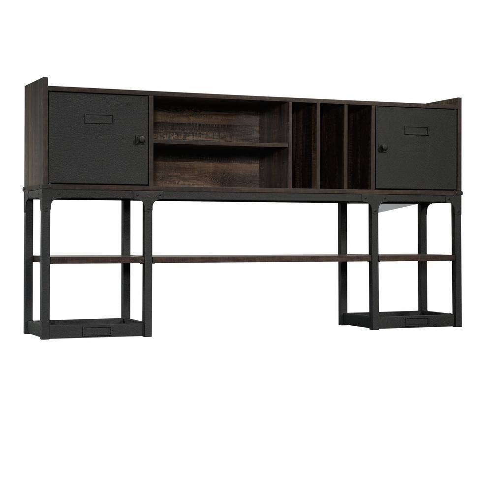 Solid Wood Foundry Narrow Console Table With Black Steel Frame