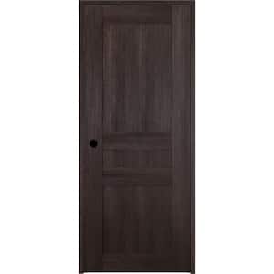 18 in. x 80 in. Vona Left-Handed Solid Core Veralinga Oak Textured Wood Single Prehung Interior Door