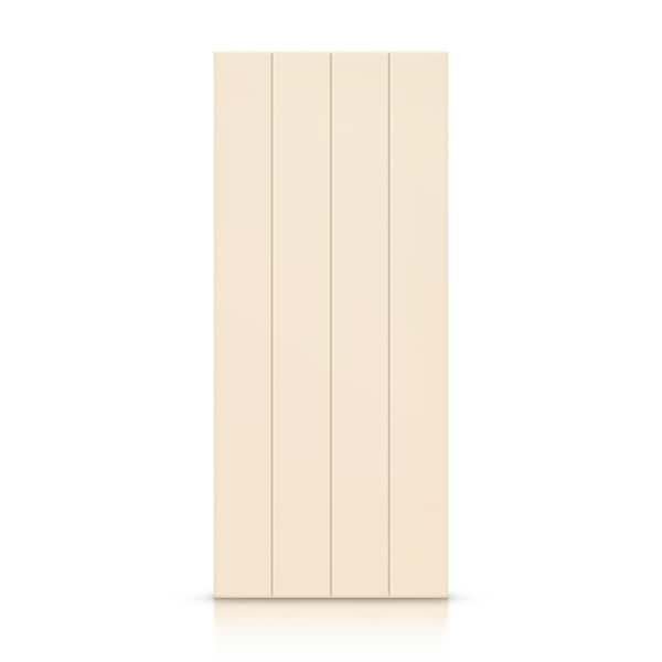 CALHOME 42 in. x 96 in. Hollow Core Beige Painted Composite MDF Interior Door Slab