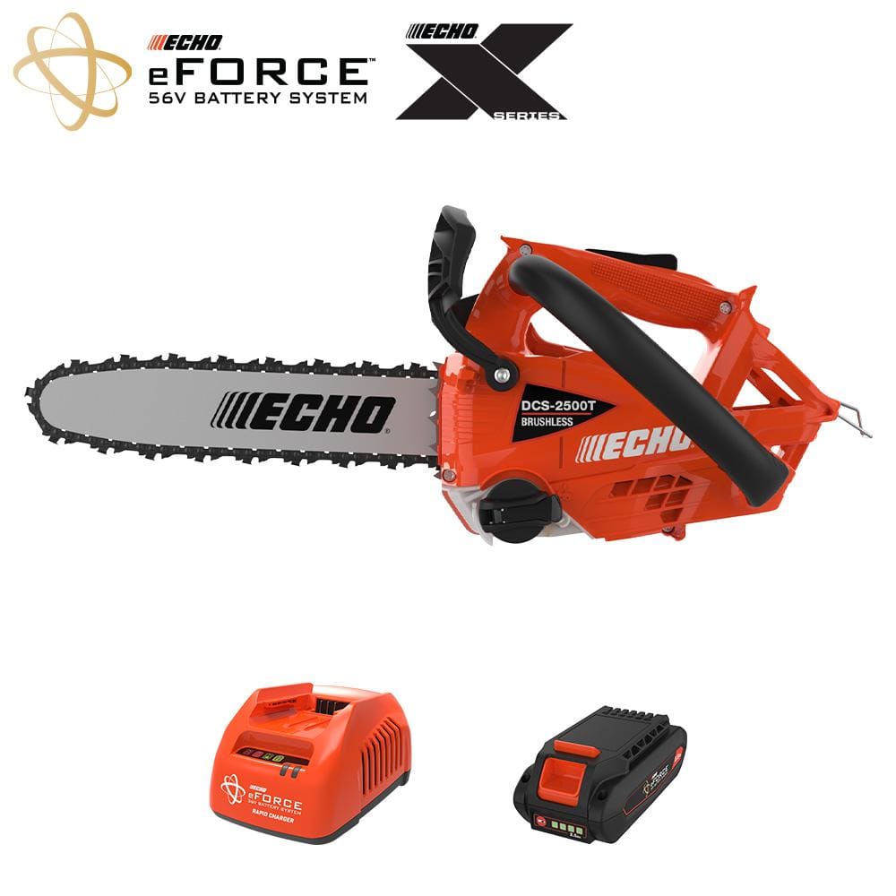 ECHO eFORCE 12 in. 56V X Series Cordless Battery Top Handle Chainsaw