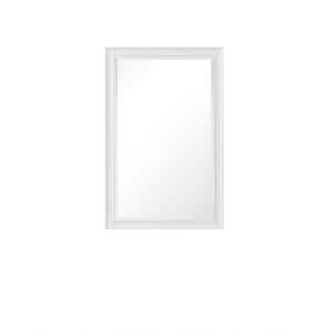 Glenbrooke 26 in. W x 40 in. H Rectangular Framed Wall Mount Bathroom Vanity Mirror in Bright White