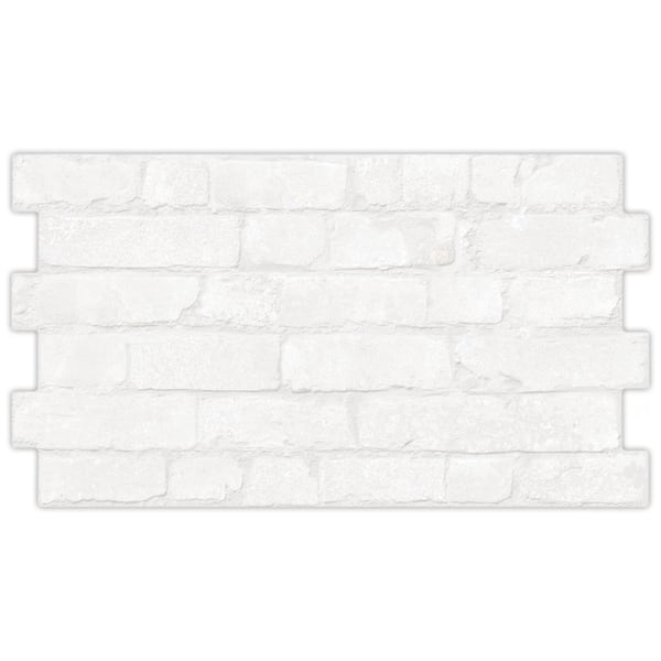 Merola Tile Manhattan Blanco 12-1/4 in. x 21 in. Porcelain Wall Tile (12.6 sq. ft./Case)