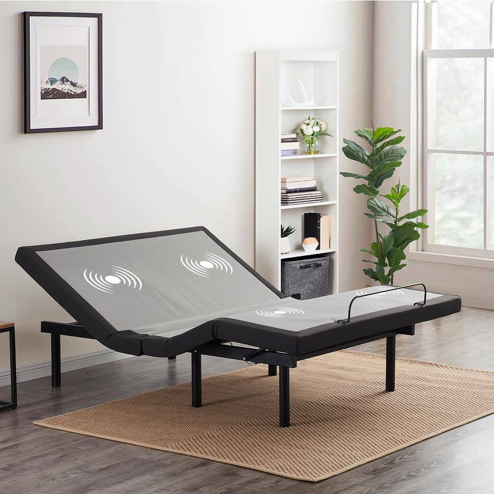 HEARTH & HARBOR Twin XL Luxury Adjustable Bed Base with Wireless Remote ...