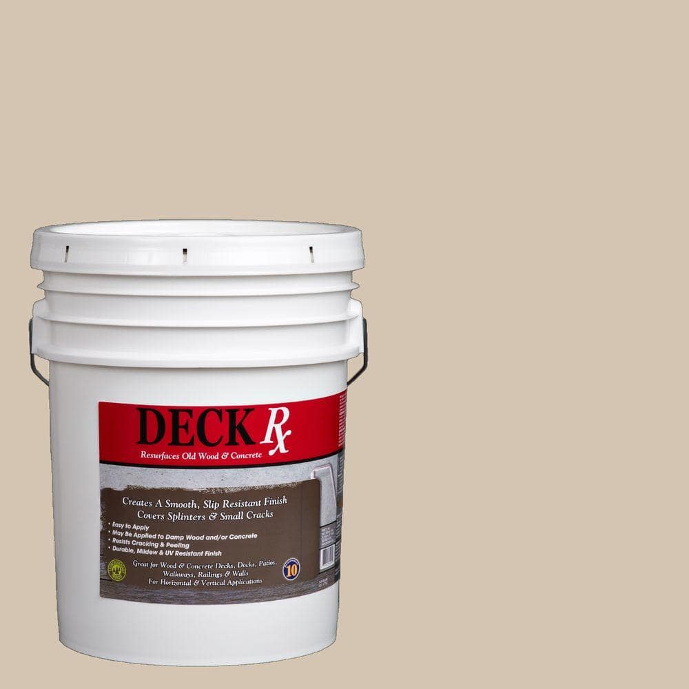 Deck Rx 5 gal. Beach Wood and Concrete Exterior Resurfacer
