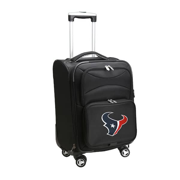 Denco NFL Houston Texans 21 in. Black Carry-On Spinner Softside Suitcase