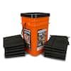 Quick Dam Grab and Go Flood Protection Kit containing 10 - 1 ft. x 2 ft.. Flood Bags and 5 - 5 ft. Flood Barriers w/Bucket QDGGCO