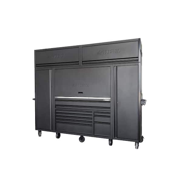 Husky Modular Tool Storage 24 in. W x 24 in. D Heavy Duty Matte Black Modular Tall Side Tool Chest Locker