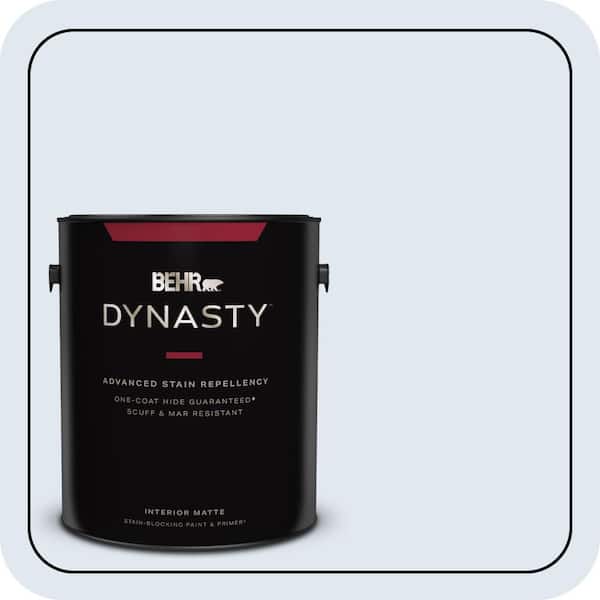 BEHR DYNASTY 1 gal. #M540-1 Bellflower Blue Matte Interior Stain-Blocking Paint & Primer