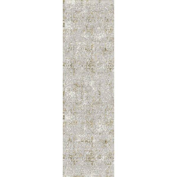 Skyler Grey/Green 2 ft. 3 in. X 7 ft. 7 in. Abstract Indoor Area Rug
