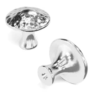 Craftsman Collection Knob 1-1/4 in. Dia Chrome Finish Classic Zinc Cabinet Knob (10 Pack)