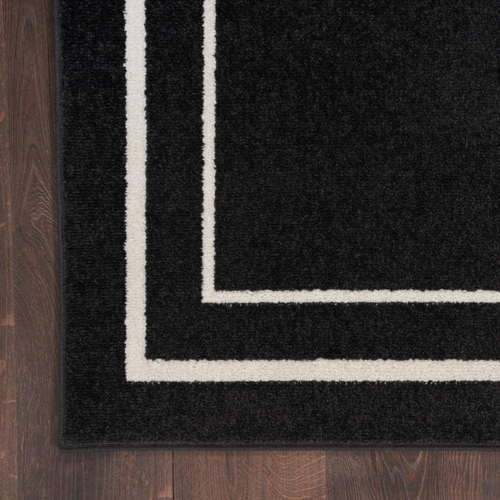 Black Ivory 10' x 14' Solid Synthetic Indoor/Outdoor Rug