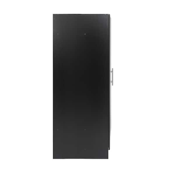 Wood Freestanding Garage Cabinet in Black (32 in. W x 65 in. H x 20 in. D)