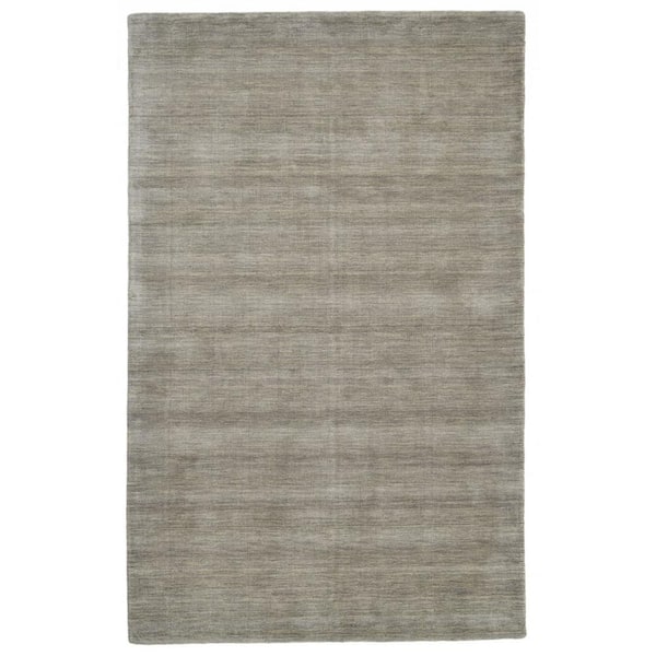 HomeRoots Gray and Ivory Solid Color 2 ft. x 3 ft. Area Rug