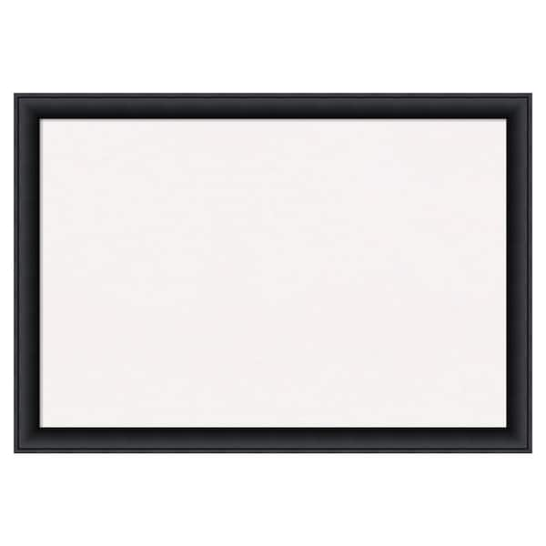 Amanti Art Nero Black Wood White Corkboard 39 in. x 27 in. Bulletin ...