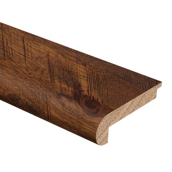 Zamma Barrett Hickory 3/8 in. Thick x 2-3/4 in. Wide x 94 in. Length Hardwood Stair Nose Molding Flush