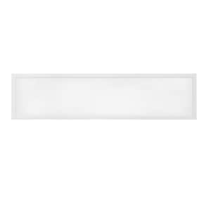 Flexinstall LED 12x48 in. White Flat Panel Flush Mount Ceiling Recessed Light for Home with 5CCT + DuoBright Dimming
