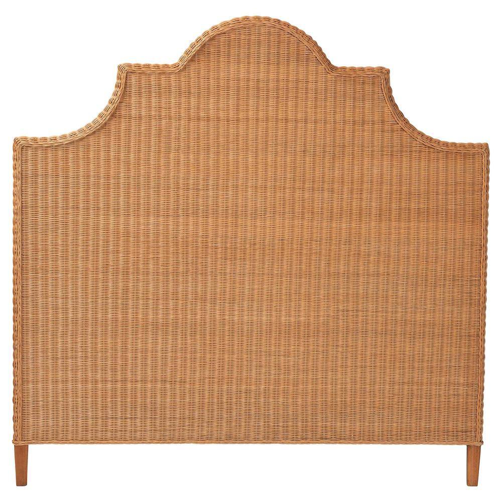 Melanie Light Honey Brown Rattan King Standalone Headboard - thumbnail 2