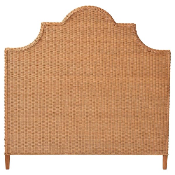 Melanie Light Honey Brown Rattan King Standalone Headboard
