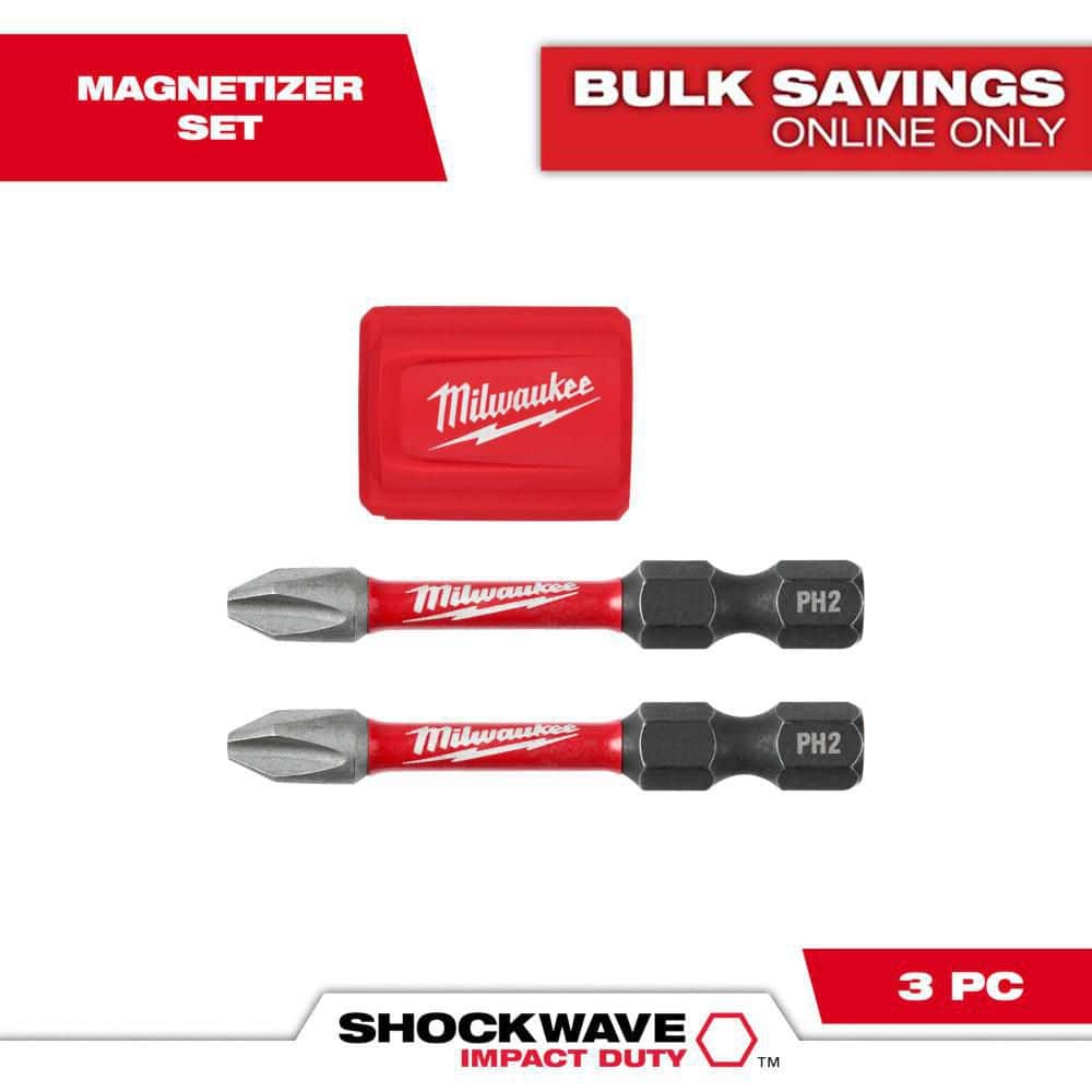 THIRDWAE Sl i’m MagnateIM Milwaukee SHOCKWAVE 3 In. Magnetic Drive Guide Bit Holder