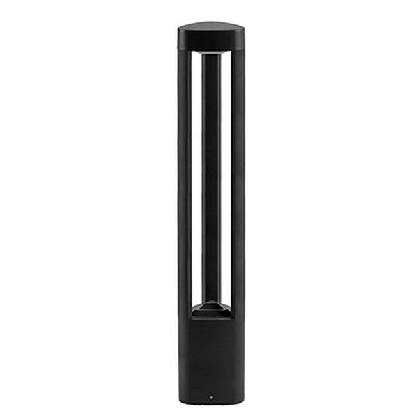 Radionic Hi Tech Oxford 1-Light Black 40-Watt Equivalence Integrated LED Outdoor Post Light