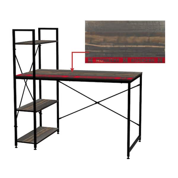 IMPERIAL University of Nebraska 23.75 in. Rectangular Brown Wood Computer Office Desk