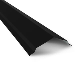 10-1/2 ft. x 14 in. 29-Gauge Galvanized Steel Black Ridge Cap