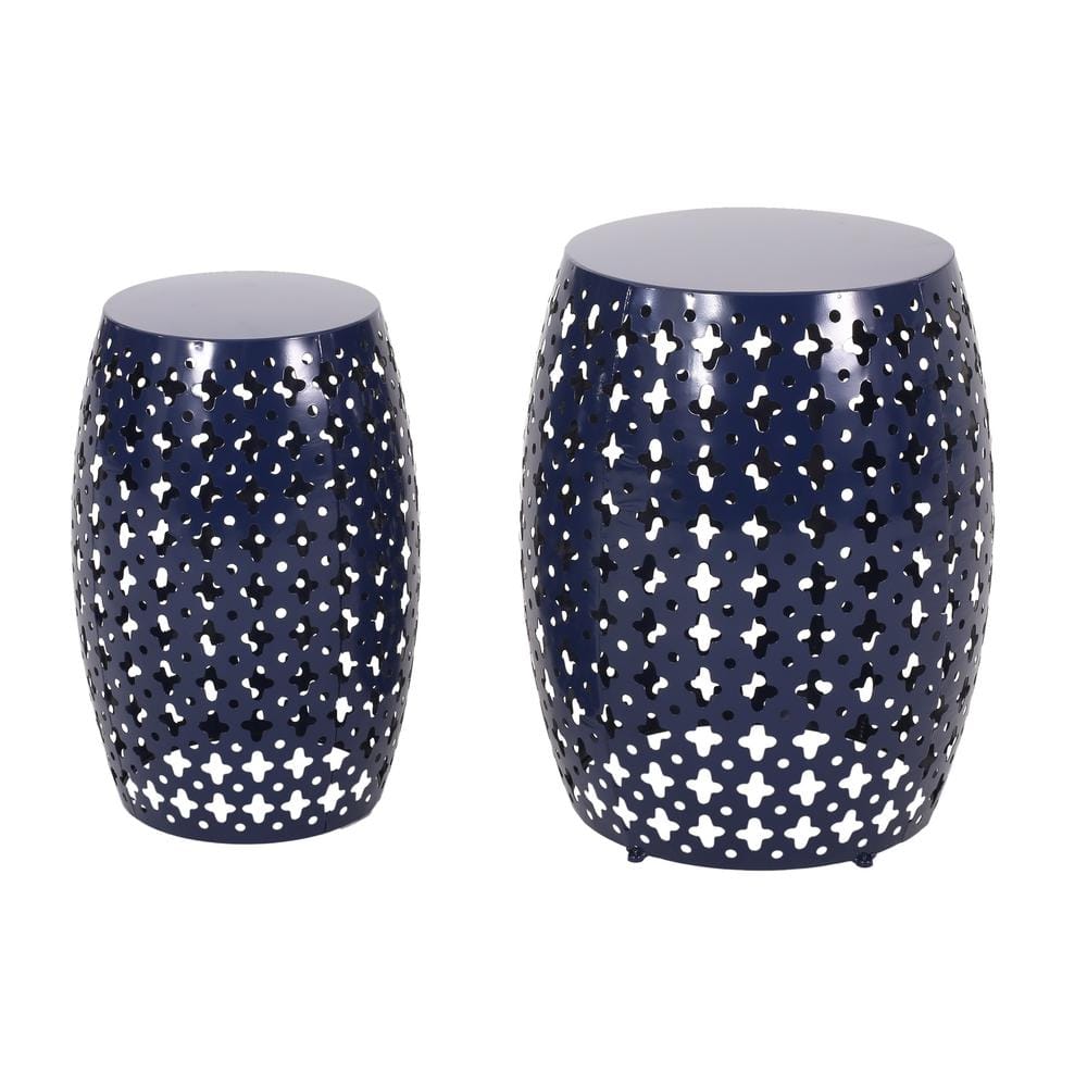 Navy blue deals outdoor side table