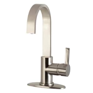 Continental Single-Handle Bar Faucet in Brushed Nickel
