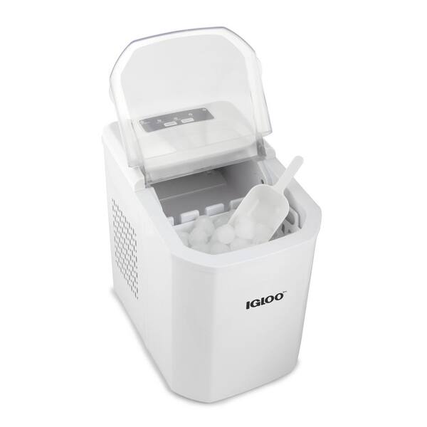 Igloo 26 Pound Automatic Self-Cleaning Portable Countertop Ice Maker Machine  with Handle Igliceb26Hnpk