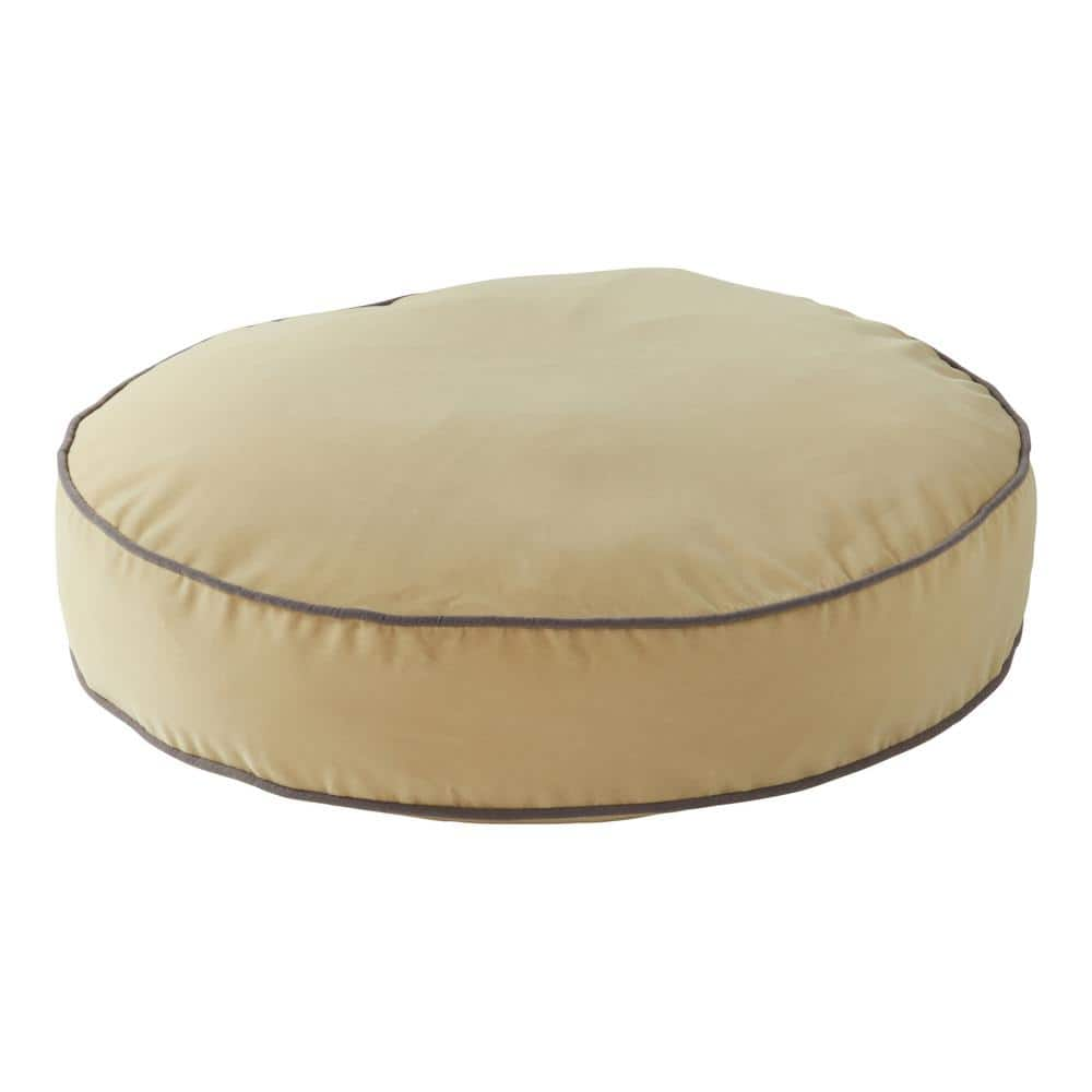 Happy Hounds Scout Medium Cream Round Pillow Dog Bed