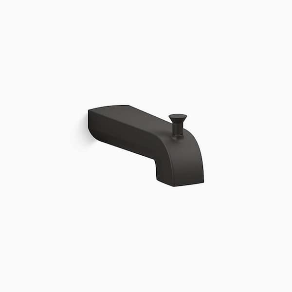 KOHLER Pitch Wall-Mount Diverter Bath Spout in Matte Black