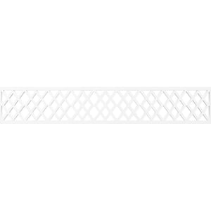 Hadley Fretwork 0.375 in. D x 46.625 in. W x 8 in. L PVC Panel Moulding