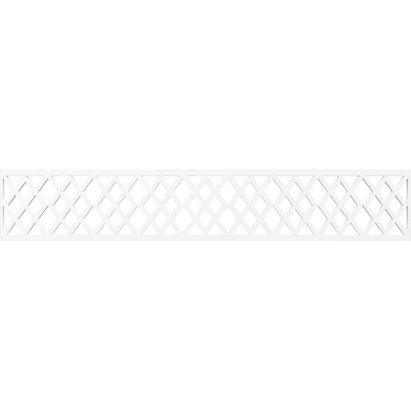 Hadley Fretwork 0.375 in. D x 46.625 in. W x 8 in. L PVC Panel Moulding