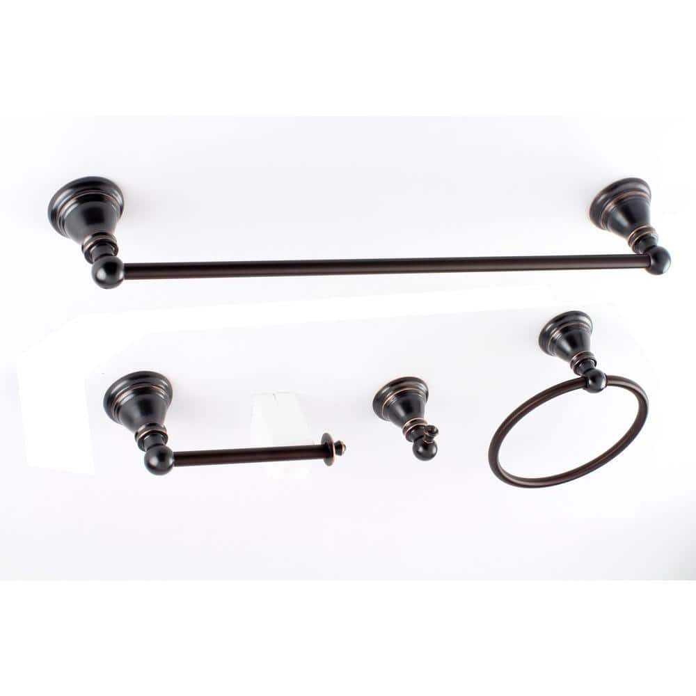 4-Piece Bathroom Accessory Set in Oil Rubbed Bronze price history on PriceWatchPro