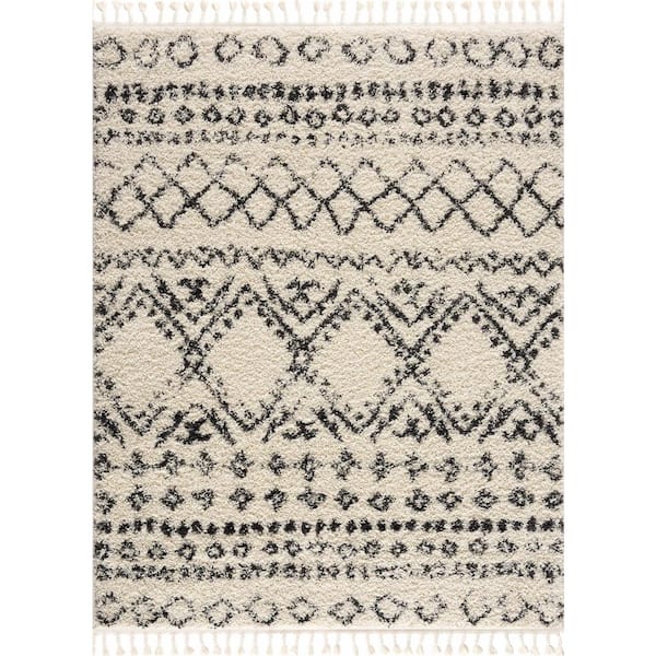 Duncans 3 ft. X 7 ft. Beige, Charcoal, Gray Area Rug
