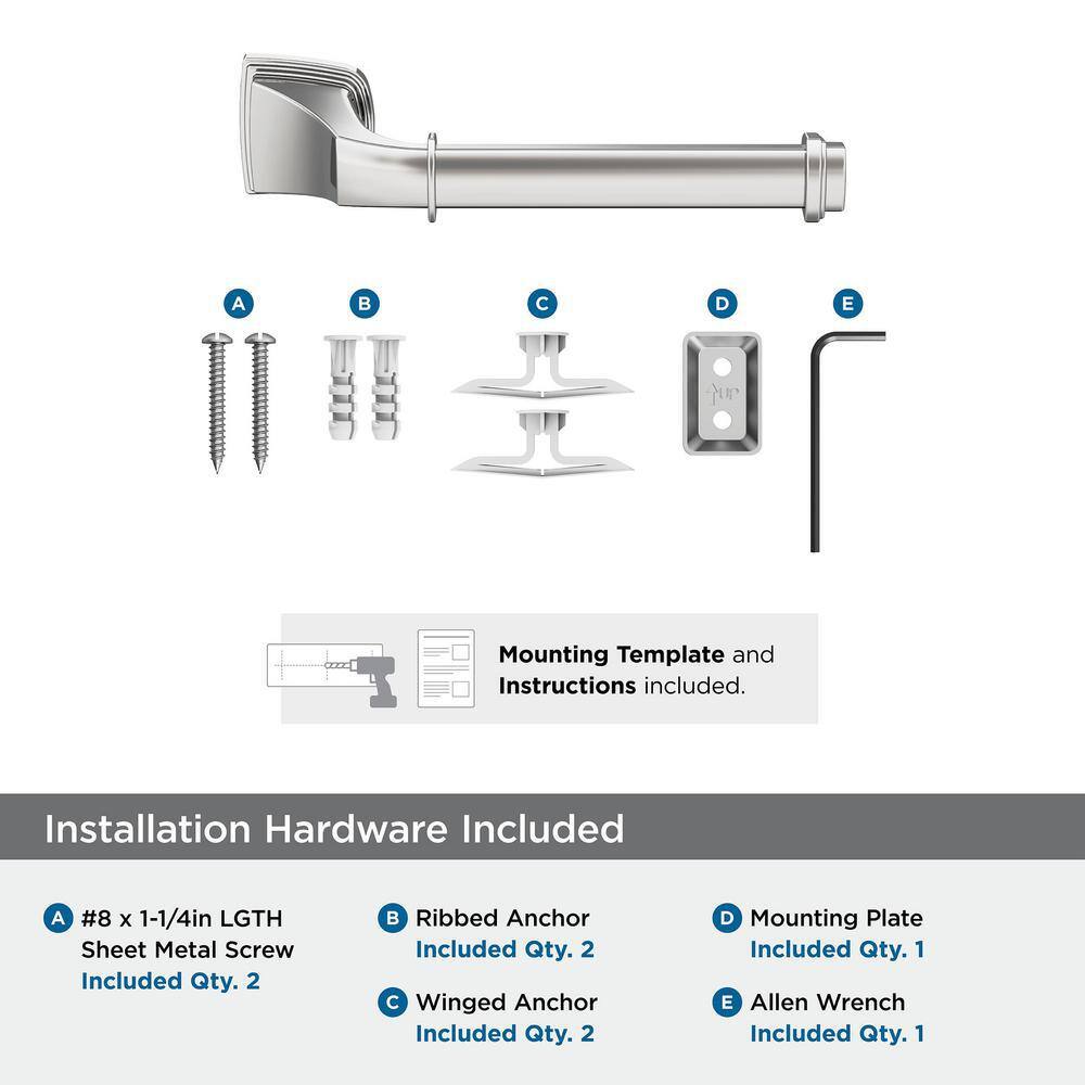 Revitalize Chrome Single Post Toilet Paper Holder