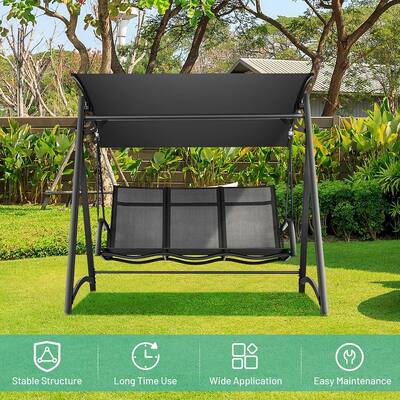 Patio Swings Chairs The Home, Round Metal Porch Swing Frame