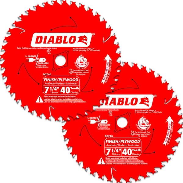Diablo D0740 7-1/4 inch Tooth Saw Blade for sale online 