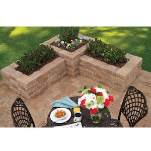 RumbleStone 28 in x 17.5 in. x 28 in. Square Concrete Planter Kit in Cafe