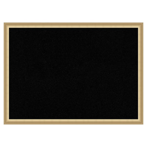 Amanti Art Florence Gold Framed Black Corkboard 30 in. x 22 in. Bulletine Board Memo Board