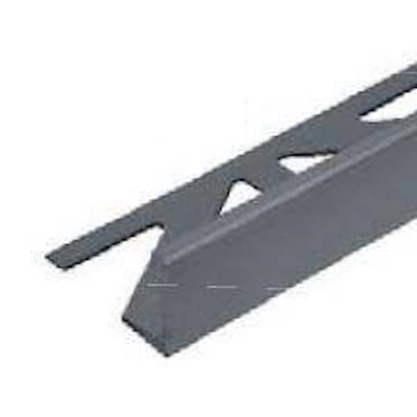 DURAL DUROSOL 0.375 in. D x 98.5 in. W x 98.4 in. L L-Shape Aluminum Pwdr Ctd Slate Gray Molding and Transition Trim
