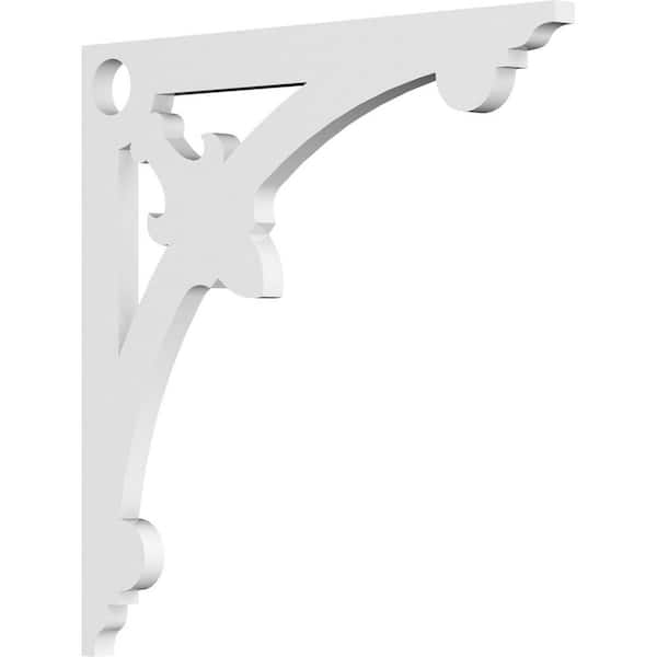 Ekena Millwork 5/8 in. W x 14 in. H x 14 in. D PVC Sellek Bracket