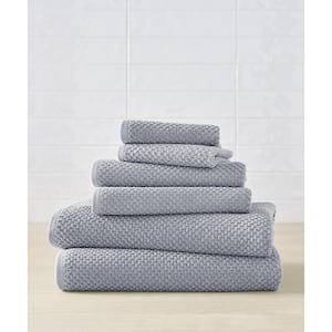 Lilly Cotton blend 6-Pcs Towel Set, Mineral Blue