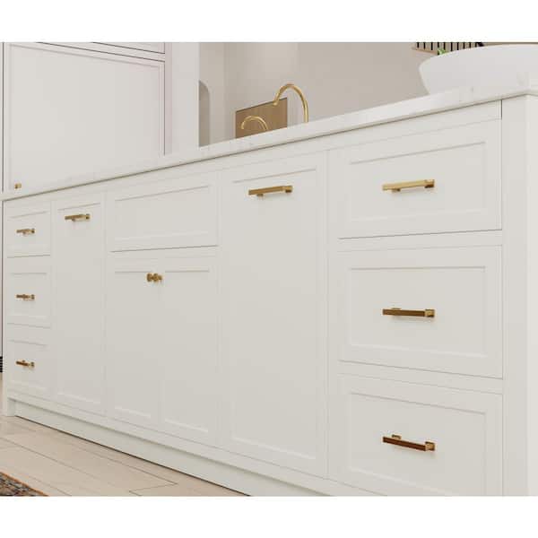 Elsa Solid Brass Drawer Pull - 3.75 Inch Centers - Madelyn Carter Elsa Solid Brass Drawer Pull - 3.75 Inch Centers - Madelyn Carter