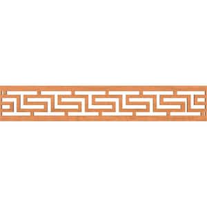 Tulum Fretwork 0.375 in. D x 46.625 in. W x 8 in. L Cherry Wood Panel Moulding