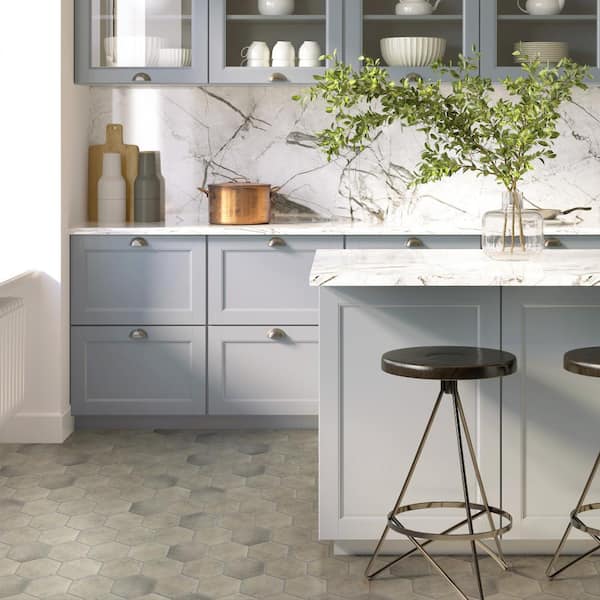 Capri Hex Fumo 7 in. x 8 in. Porcelain Floor and Wall Tile (10.8 sq. ft./Case)