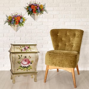 Antique Floral Nightstand