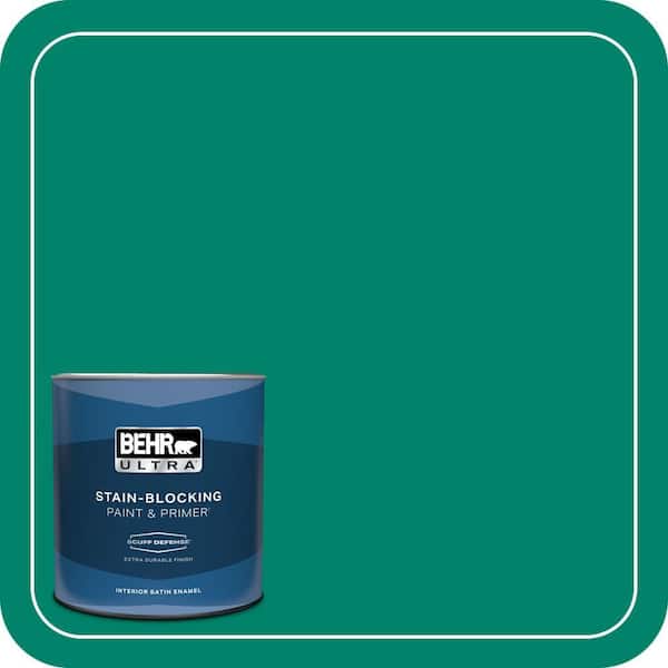 BEHR ULTRA 1 qt. #T16-03 Emperors Silk Extra Durable Satin Enamel Interior Paint & Primer